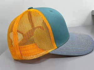 Meilleure vente casquette vierge chapeaux de camionneur à profil moyen de couleur unie avec logo personnalisé casquettes de sport en forme de tissu de coton de haute qualité - Product Image 3