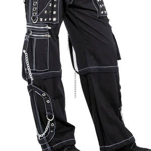 Women Gothic Step <b>Chain</b> With White Stitching Baggy <b>Trouser</b> Convertible Pants 2026 - Product Image 4