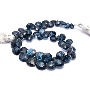 Kyanite AAA rare, facettes en forme de cœur, 6 mm-10 mm, kyanite naturelle bleu indigo turquoise, pierres semi-précieuses pour bijoux - Product Image 1