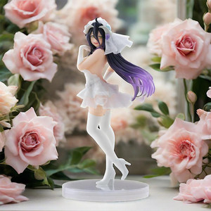 Figurine d'anime en PVC <span class=keywords><strong>Overlord</strong></span> Albedo version robe de mariée, sous licence officielle, objet de collection, ornement de bureau, jouet, cadeau, boîte d'origine, vente en gros - Product Image 3