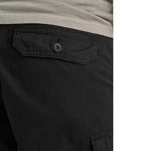 <b>Men</b> Black Drawstring Cargo <b>Shorts</b> Adjustable Waist Soft Cotton Relax Fit <b>Utility</b> Summer <b>Shorts</b> For <b>Men</b> - Product Image 5