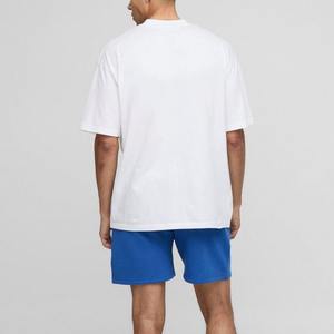 Conjunto corto de 100% algodón para hombre, logotipo serigrafiado personalizado, artículo de venta superior de verano, conjunto de camisa y pantalones cortos de dos piezas para hombre - Product Image 2