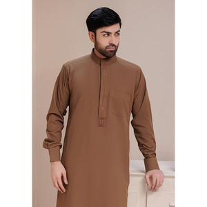 2026 Meilleures Ventes : Qamis Traditionnel Modeste à Prix Abordable pour Hommes – Longueur Cheville, Coupe Droite, Style Dishdasha - Product Image 3