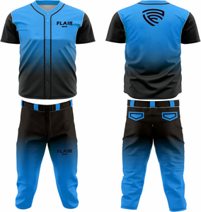 Venta al por mayor de moda personalizada de béisbol y softbol Jersey transpirable sublimación camisa deportiva conjuntos de estilo individual - Product Image 2