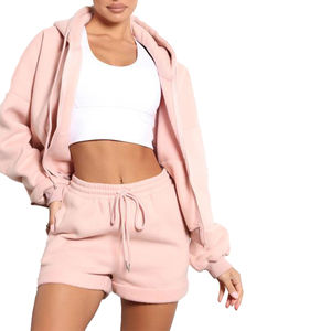 Fourniture directe d'usine Nouvelle conception Sweats à capuche pour femmes et ensemble de 2 pièces Offre Spéciale Sweats à capuche pour femmes à séchage rapide - Product Image 3