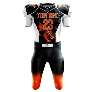 Uniforme de Fútbol Americano Personalizado con Logotipo, Tallas Grandes, Transpirable, de Secado Rápido, Manga Corta, Ropa Deportiva, MOQ Bajo, Tecnología de Sublimación - Product Image 5