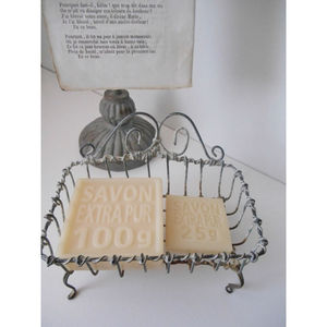 Porte-savon mural en fer forgé imperméable moderne en finition grise pour hôtels, villas, maisons et salles de bain - Product Image 6