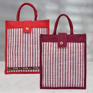 Sacs en toile de jute de qualité supérieure avec poignées Impression en lin personnalisée pour un usage multiple Qualité exceptionnelle Forme rectangulaire faite à la main écologique - Product Image 3