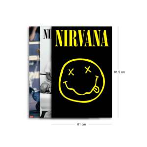 Modern Style Nirvana <b>Poster</b> Set Paper Design for Wall Decor - Product Image 6
