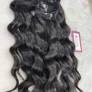 Extensions de cheveux humains bruts vietnamiens de couleur naturelle de style européen prix usine clip sans couture boucle ondulée droite expédition rapide - Product Image 2