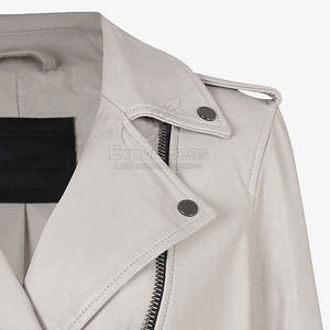 Precio bajo al por mayor Pu cuero mujer chaqueta de cuero moda mujer chaqueta de cuero delgada - Product Image 5