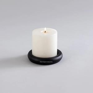 Standard Design Metal Round Shape <b>Candle</b> <b>Holder</b> for Wedding & Home Tabletop Decoration <b>Black</b> Color <b>Candle</b> <b>Holders</b> - Product Image 5