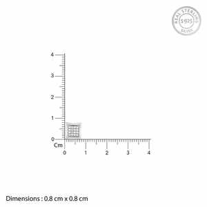 Clou Huggie en argent scintillant motif floral religieux romantique avec zircon perle diamant rhodium laiton cuivre pour les fêtes - Product Image 4