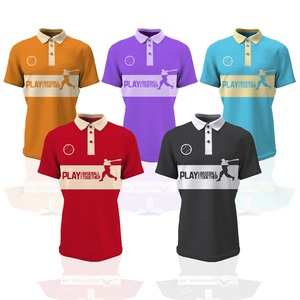 Polo con estampado de sublimación personalizable de calidad superior para hombre Polo de tela transpirable de poliéster para hombre - Product Image 3