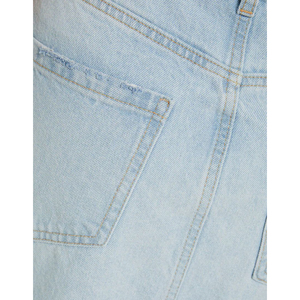 Short en jean taille moyenne coupe ample déchiré décontracté grande taille pour femme 100% coton respirant lavé tissé - Product Image 4