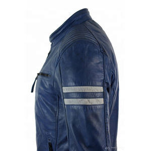 แจ็กเก็ตบอมเบอร์แบบมีซิปรูดซิปสำหรับผู้ชายแขนยาวผ้าซาตินสไตล์พองสำหรับฤดูหนาวผ้าแคนวาสสไตล์ปกตั้งสภาพใหม่ - Product Image 5