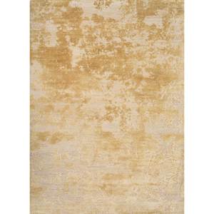 Alfombras Rectangulares de Lana y Seda Afgana Entrelazadas a Mano Entropy Gold, Alfombra Abstracta Hecha a Mano para el Hogar, Pasillo, Versátil para Casas - Product Image 1