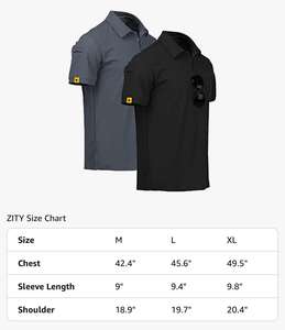 2 packs de polos à manches courtes Performance 100% coton pour polo avec logo avant à motif solide Jersey Impression numérique - Product Image 2