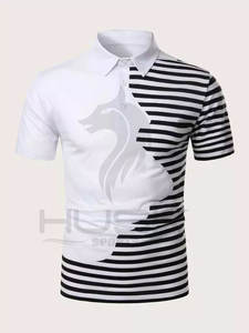 Camisetas de punto transpirables de alta calidad para hombre personalizadas con logotipo estampado bordado hechas en Pakistán con patrón sólido - Product Image 6