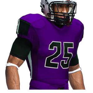 Service OEM, vêtements d'été pour adultes, ensembles d'uniformes de football américain, manches courtes, 100% polyester, antibactérien, vente en gros, dernier style - Product Image 6