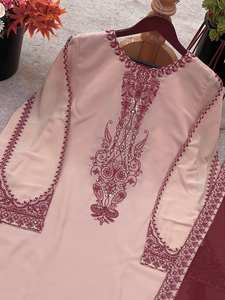 ชุดเดรสผ้าไหมปักลายแขนเต็มผ้าจอร์เจียสำหรับปาร์ตี้ - Product Image 5