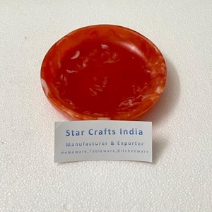 ชามใส่สลัดและผลไม้ทำจากเรซินทรงกลมขนาดใหญ่เป็นมิตรกับสิ่งแวดล้อมทันสมัยทำด้วยมือมีหลายสีโดย LHD - Product Image 6