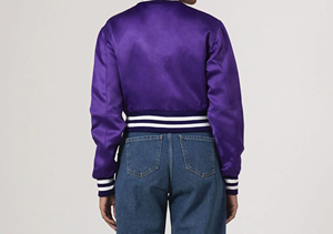 Chaqueta universitaria de lona de ajuste moderno para hombre para Chicago para Bulls Chaquetas Técnicas bordadas Vintage para un aspecto diario informal - Product Image 2
