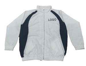 OEM Hooded Solid Custom Tracksuit High Quality <b>Reflective</b> Logo Color Block Nylon Polyester <b>Running</b> Suit - Product Image 4