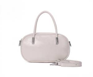 Borsa a mano metallizzata da ragazza con due cinghie, fodera in PU e chiusura con cerniera - Product Image 5