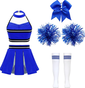 Nouveaux uniformes de cheerleading tendance, design gratuit, séchage rapide, vente en gros, personnalisés, brillants, de haute qualité, pour toutes les équipes. - Product Image 6