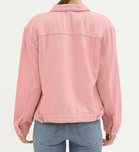 Veste en jean pour femmes sur mesure, légère, facile à porter, top tendance, respirante, vente chaude veste en jean pour femmes avec fabrication sur mesure - Product Image 5