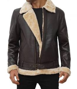 Chaqueta de Piel de Oveja, Estilo Limpio, Corte Relajado, con Logotipo Personalizado, para Hombres, Moda, Atuendos de Invierno y Uso Diario - Product Image 2