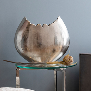 แจกันดอกไม้สำหรับตกแต่งบ้านและโรงแรมแจกันดอกไม้อะลูมิเนียมวางบนโต๊ะปรับแต่งได้ - Product Image 1