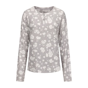 Phụ Nữ Cộng Với Kích Thước Chất Lượng Cao Cotton Pajama Dài Tay Áo Thiết Lập Với Tùy Chỉnh In Pyjama Set Cho Phụ Nữ Phụ Nữ <span class=keywords><strong>Pj</strong></span> Thiết Lập Aop Phụ Nữ Pajam - Product Image 3