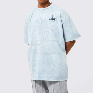 เสื้อยืดผู้ชายลายฟอกสีแบบสั่งทำพร้อมโลโก้ ขายดี ดีไซน์ล่าสุด ระบายอากาศได้ดี - Product Image 4