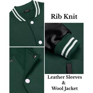 แจ็คเก็ตผ้าวูลปักลายสำหรับผู้ชายเสื้อแจ็คเก็ตมหาวิทยาลัย - Product Image 3