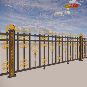 Strong & Stylish Metal <b>Security</b> Fence Panels for Outdoor Protection for Residential and Farming Areas with Driveway Gates - Product Image 4
