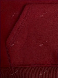 Sweat à capuche avec logo imprimé bouffant poignets côtelés capuche double couche street fashion étiquettes personnalisées sweat à capuche délavé à l'acide - Product Image 4