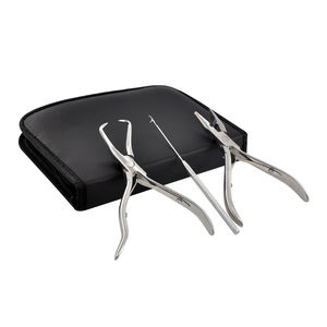 High Quality Stainless Steel Women's <b>Hair</b> Extension <b>Tools</b> Kit COMPLETE Beading Plier Weft Extension Application <b>Tool</b> Kit - Product Image 1