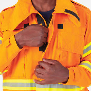 เสื้อแจ็กเก็ตใส่ทำงานกลางแจ้งสำหรับผู้ชายเสื้อแจ็กเก็ตนันภัยแขนยาวดีไซน์ตามสั่งมาใหม่ใส่สบาย - Product Image 4