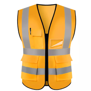 Precio de fábrica Diseño personalizado Hombres Hi Vis Chaleco DE TRABAJO Color sólido Cantidad a granel Estilo personalizado Invierno Hi Vis Trabajo - Product Image 1