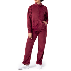 Chándal blanco con logotipo personalizado para mujer, deportes de invierno, entrenamiento tecnológico, tela de terciopelo, cremallera de talla grande, nuevo estilo, entrenamiento deportivo de invierno - Product Image 6