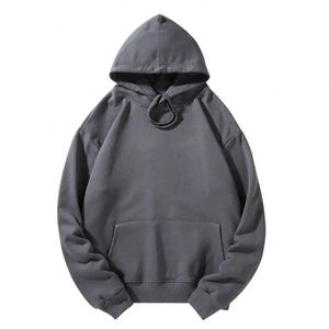 Nuevos Productos de Moda, Sudadera Informal Holgada de Color Sólido, Estilo Masculino - Product Image 1