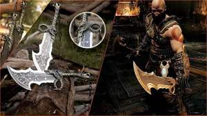 Espadas del Caos de Metal de God of War, Espada de God of War, Espada de Doble Hoja de las Espadas del Caos, Arma de Cosplay de Metal de Kraatos - Product Image 3