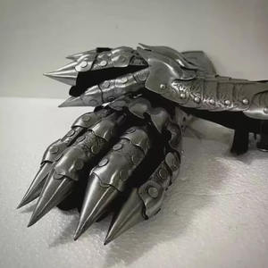 Gants médiévaux Armure en acier Gantelets de costume portables Cadeau de jeu de rôle - Product Image 2