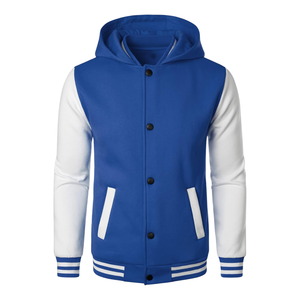 <b>Top</b> Selling XL Winter Varsity Jacket High Quality <b>Woolen</b> Button Casual Light Long Body Leather Sleeves Custom Chenile Flat - Product Image 2