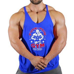 เสื้อกล้ามคอตตอนสำหรับออกกำลังกายแขนกุดสำหรับผู้ชายเสื้อกล้ามออกกำลังกายเพาะกายฟิตกล้ามเนื้อ - Product Image 3