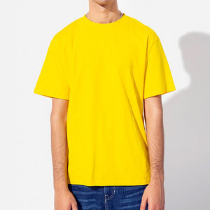 เสื้อยืดแขนสั้นผ้าฝ้าย100% คุณภาพสูงเสื้อยืดคอกลมสีพื้นระบบ GSM 180คอลเลคชั่นฤดูร้อน - Product Image 4