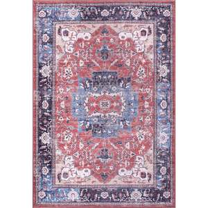 Netline Home Tribal Multicolor Medallion Washable Living Room <b>Rug</b> Machine Made Rectangle Hallway Carpet - Product Image 1