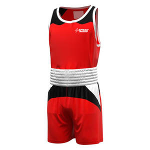 Chaleco de boxeo y kit corto Uniforme de boxeo Uniformes de poliéster 100% Uniforme de boxeo unisex a la venta - Product Image 1
